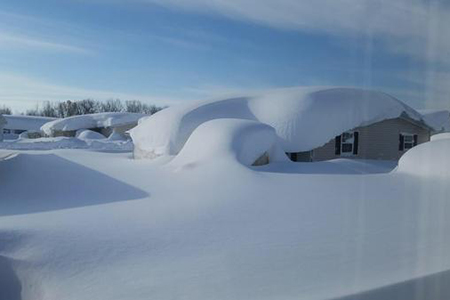 Just for Fun: Houses Covered in Snow