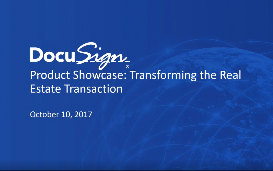 DocuSign’s Transaction Rooms Product Showcase