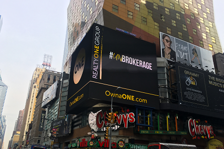 Realty ONE Group Launches Billboard Campaign in New York City’s Times Square