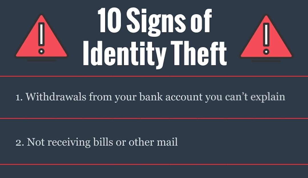 10 Signs of Identity Theft