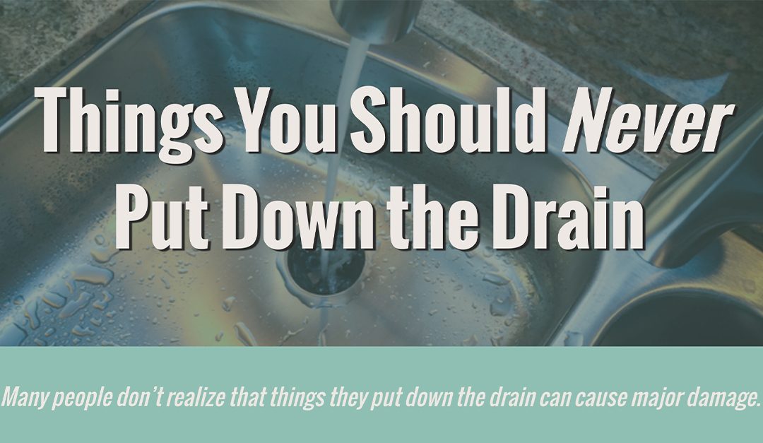 Things You Should Never Put Down the Drain