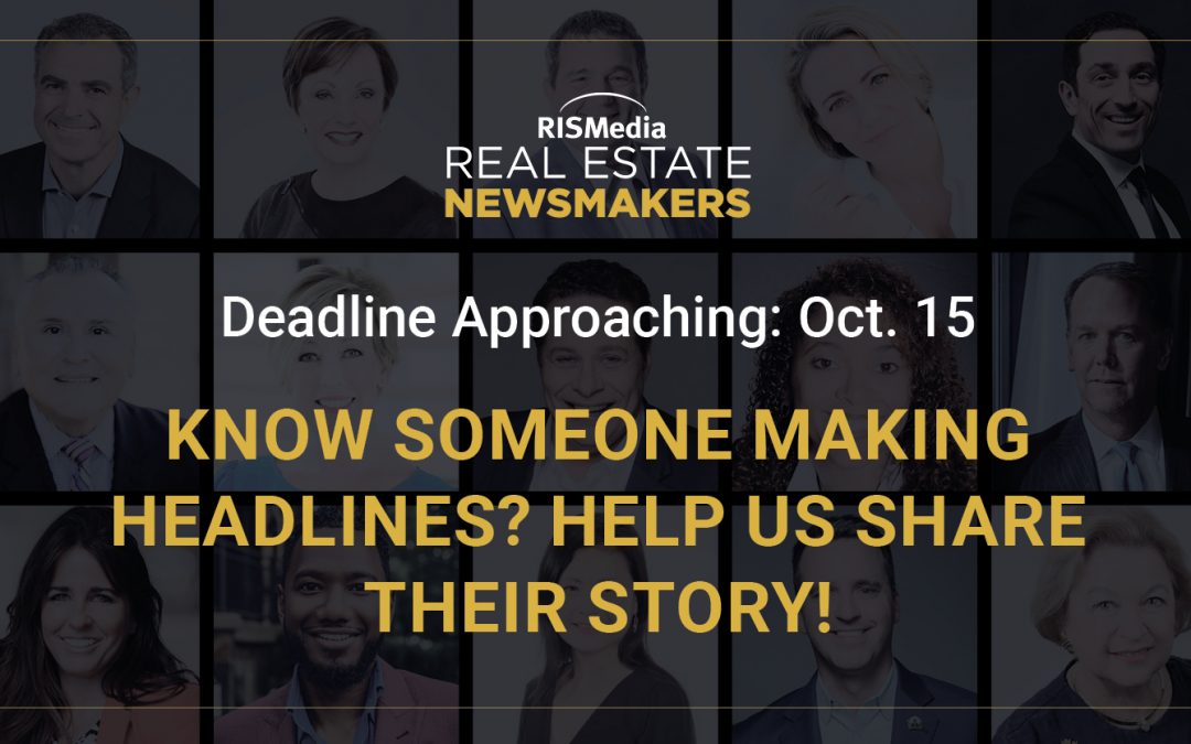 Act Now: Newsmaker Nominations Close Oct. 15