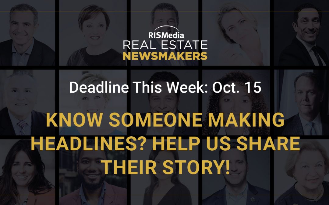 Last Chance: Real Estate Newsmaker Nominations Close Thursday