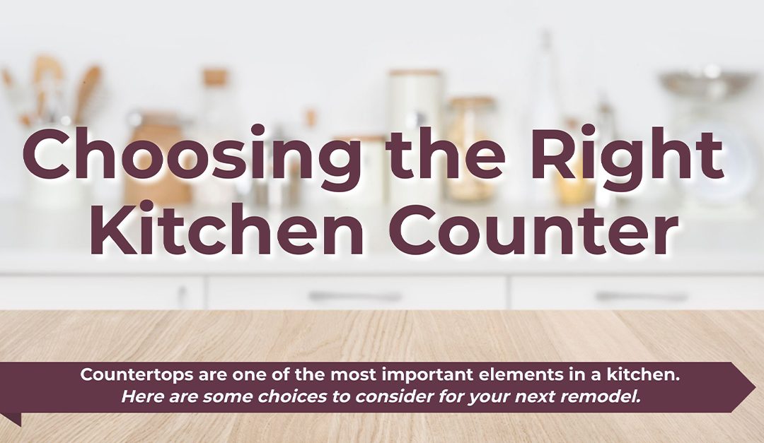 Choosing the Right Kitchen Counter
