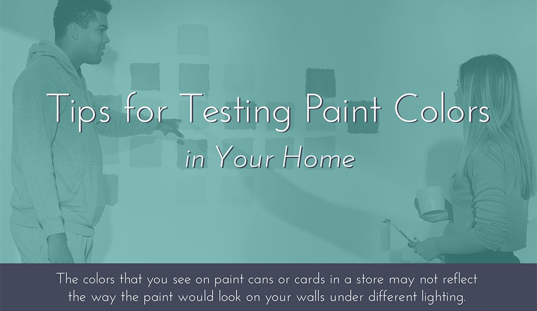 Tips for Testing Paint Colors in Your Home